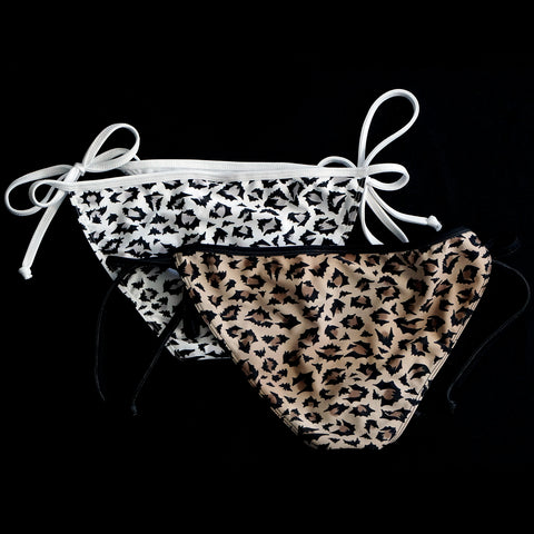 bat snow leopard bikini bottom