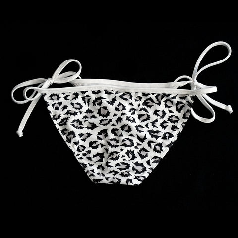 bat snow leopard bikini bottom