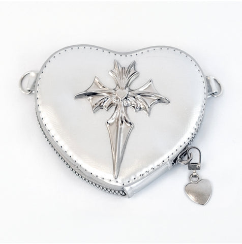 bat religion heart wristlet