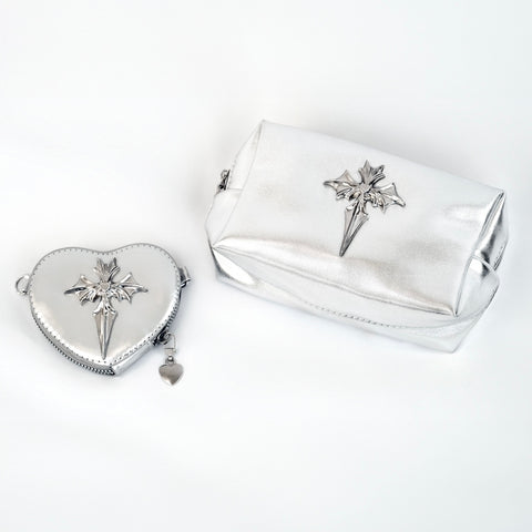 bat religion heart wristlet