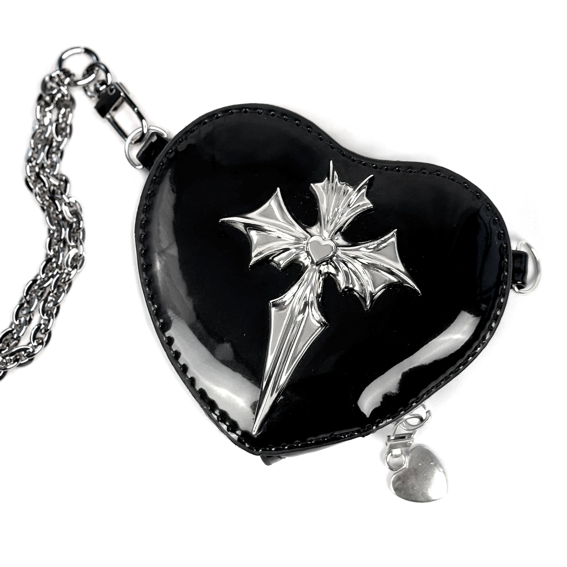 bat religion heart wristlet